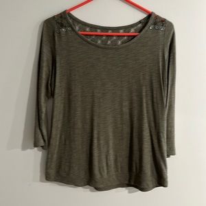 Express - dark green small blouse